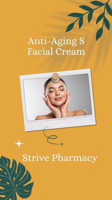 Anti-Aging S Facial CREAM (Estriol/Tretinoin/Alpha Lipoic Acid/Vitamin C w/Hyaluronic Acid) with Service Fee STRIVE PHARMACY