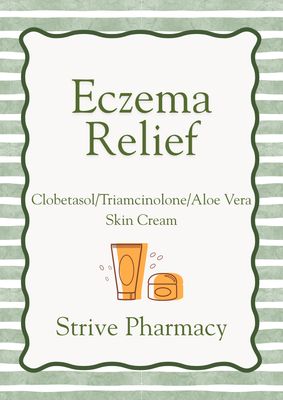 ECZEMA RELIEF CREAM Clobetasol/Triamcinolone/Aloe Vera Service Fee  STRIVE PHARMACY