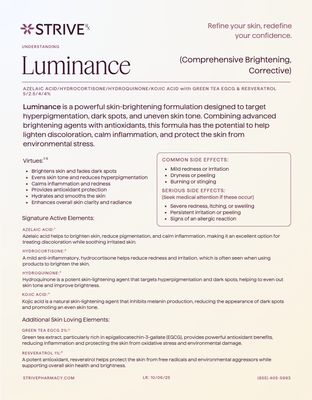 LUMINANCE Brightening/Correcting Cream Service Fee  STRIVE PHARMACY