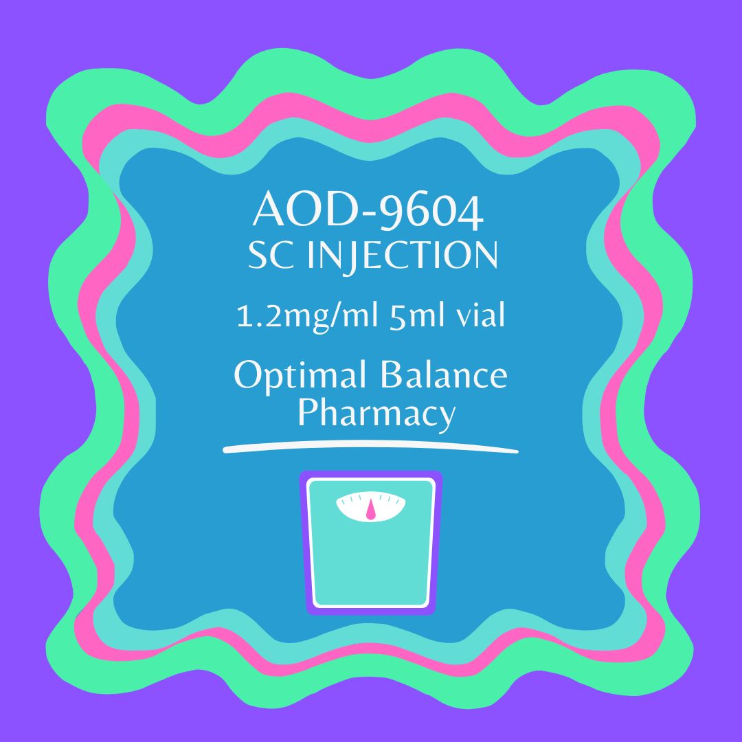 AOD-9604 2mg/ml  5ml VIAL (SC INJECTION) Service Fee KADUCEUS apv