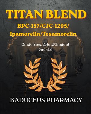 BPC-157/Tesamorelin/CJC-1295/Ipamorelin TITAN BLEND SC INJECTION Service Fee  KADUCEUS apv