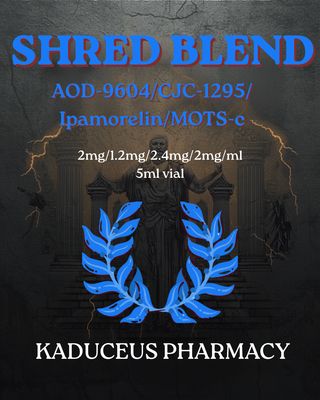 AOD-9604/MOTs-C/CJC-1295/Ipamorelin SHRED BLEND Service Fee KADUCEUS apv