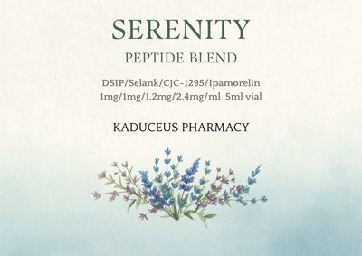 DSIP/Selank/CJC-1295/Ipamorelin SERENITY BLEND Service Fee KADUCEUS apv