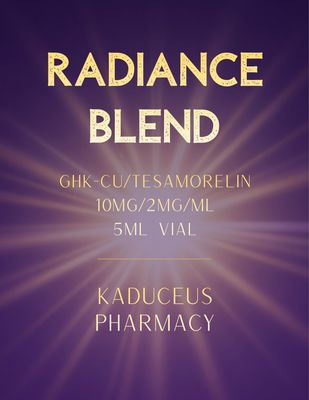 GHK-Cu/Tesamorelin RADIANCE BLEND SC INJECTION Service Fee  KADUCEUS apv