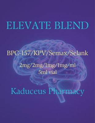 BPC-157/KPV/Semax/Selank 2mg/2mg/1mg/1mg/ml 5ml vial ELEVATE BLEND SC Injection Service Fee KADUCEUS apv