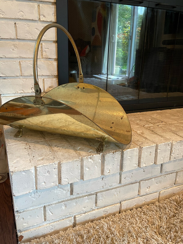 Footed Brass Log Holder