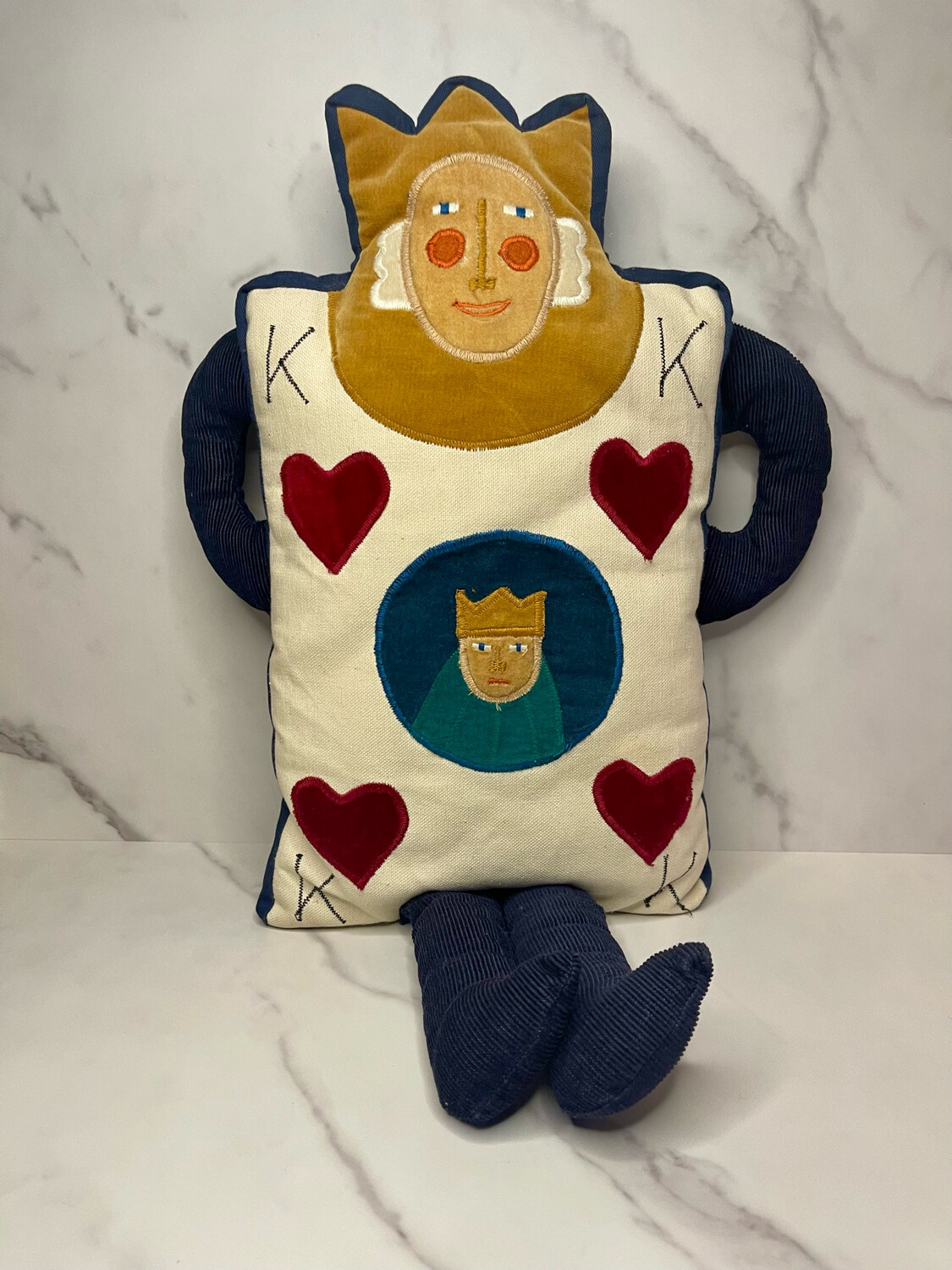 King &amp; Queen of Hearts Pillow