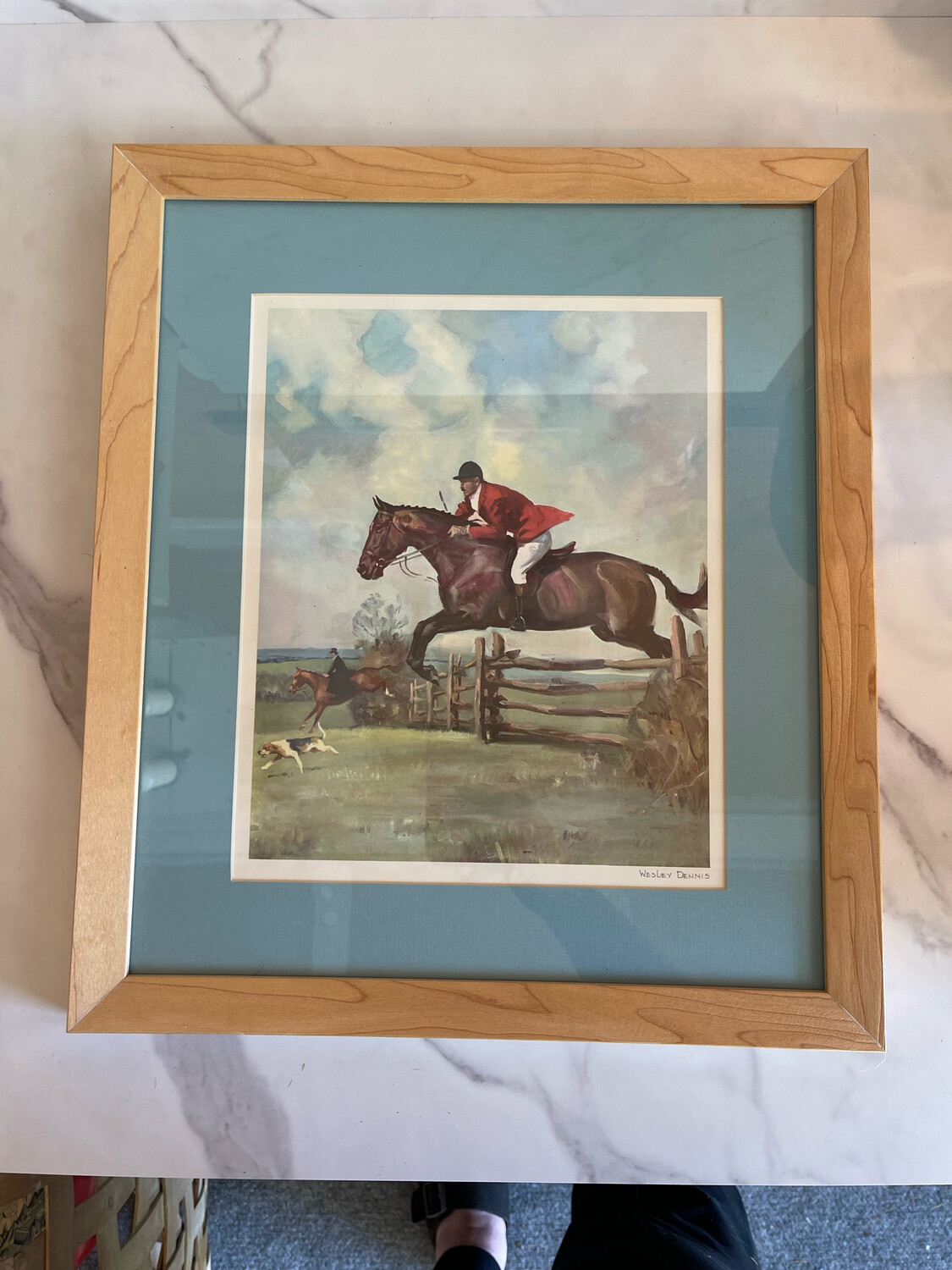 1951 Framed Lithograph - Wesley Dennis &quot;The Hunter&quot;
