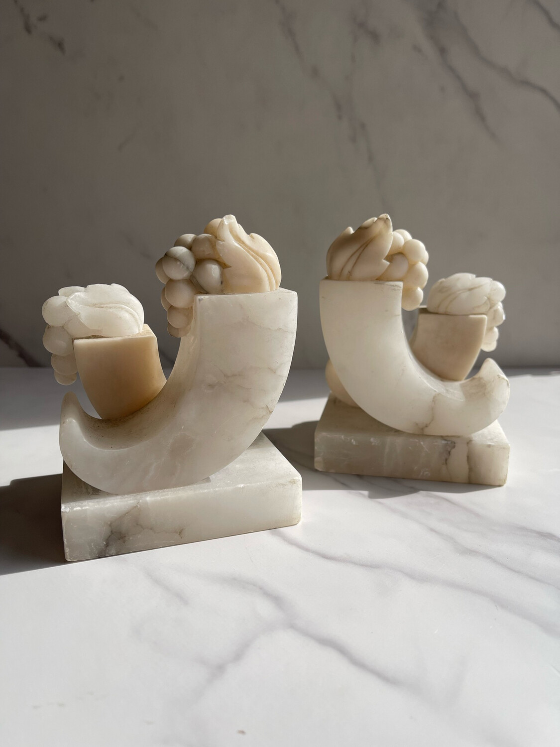 Quartz Cornucopia Book Ends