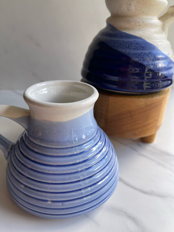 Blue Pottery Mug Set