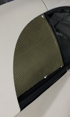 99-04 Mustang Quarter Window Delete Panel Carbon Fiber