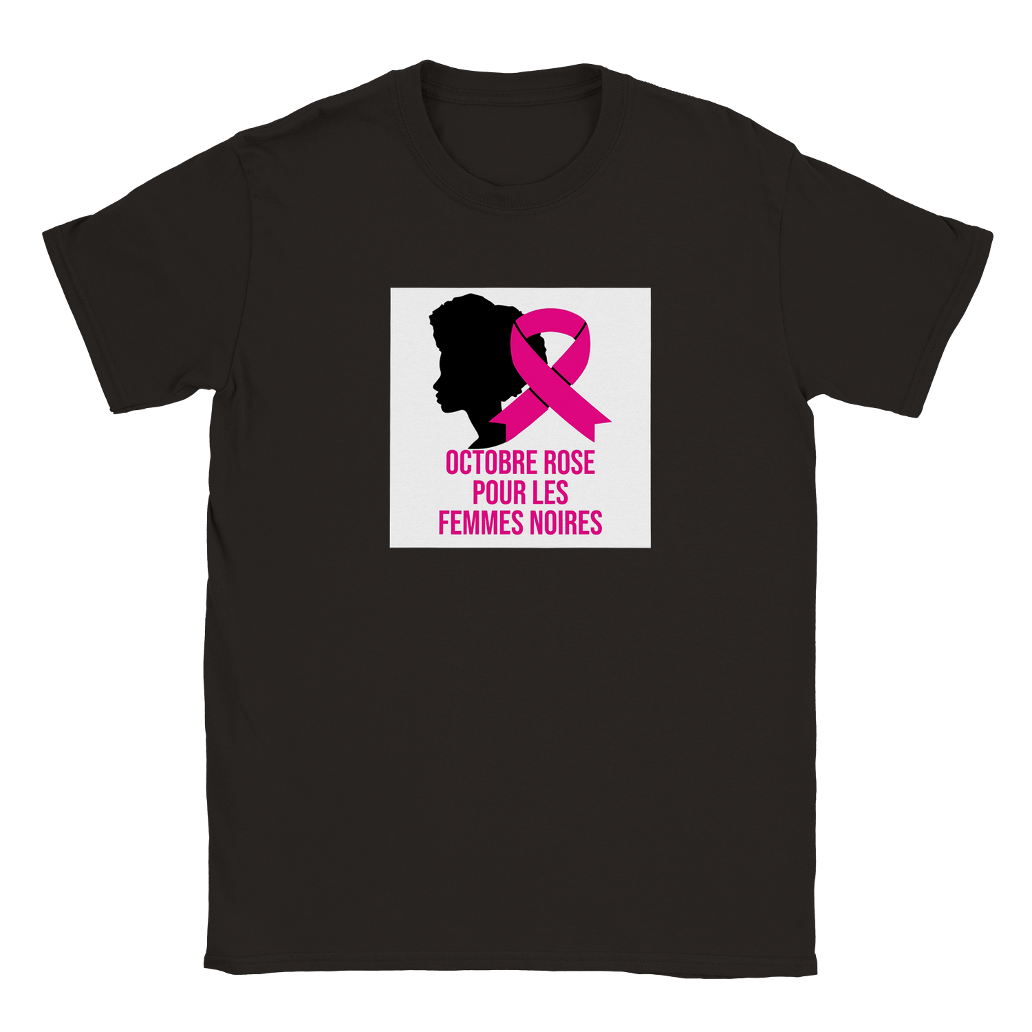 T-shirt Unisexe - Octobre Rose pour les Femmes noires