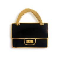 Black Chain Bag Enamel Pin