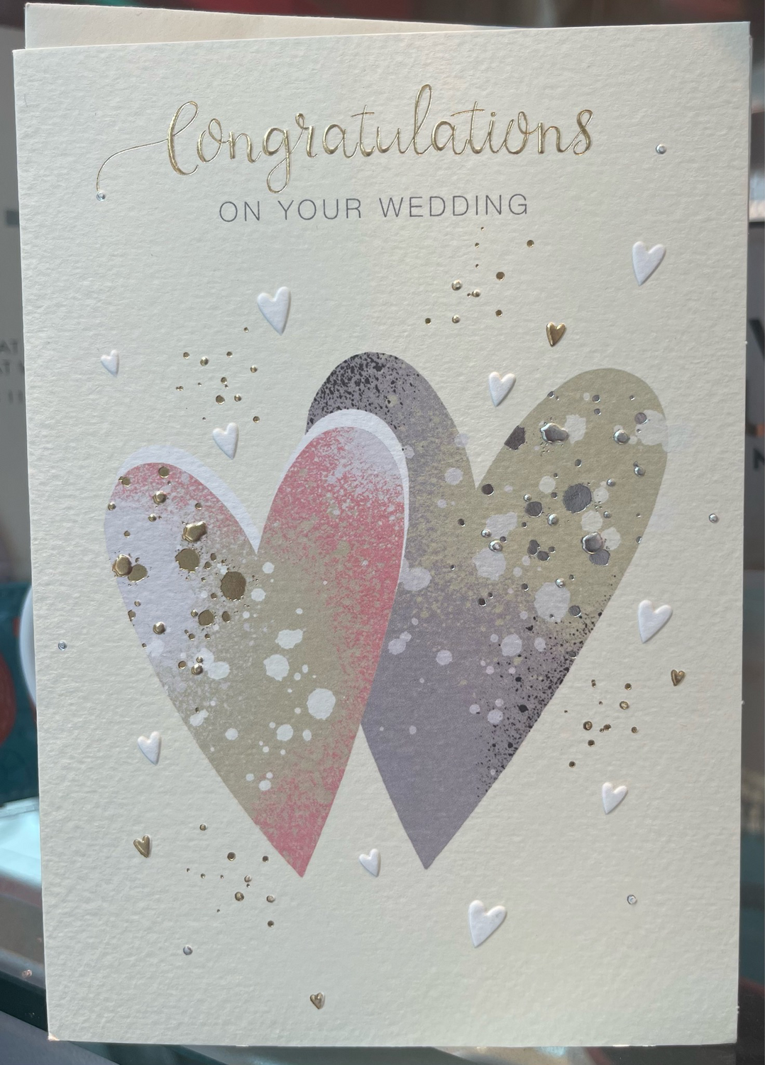 Congratulations on your Wedding! (double hearts card)