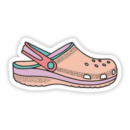 Croc Multi Color Sticker