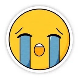 Crying - Emoji Sticker.