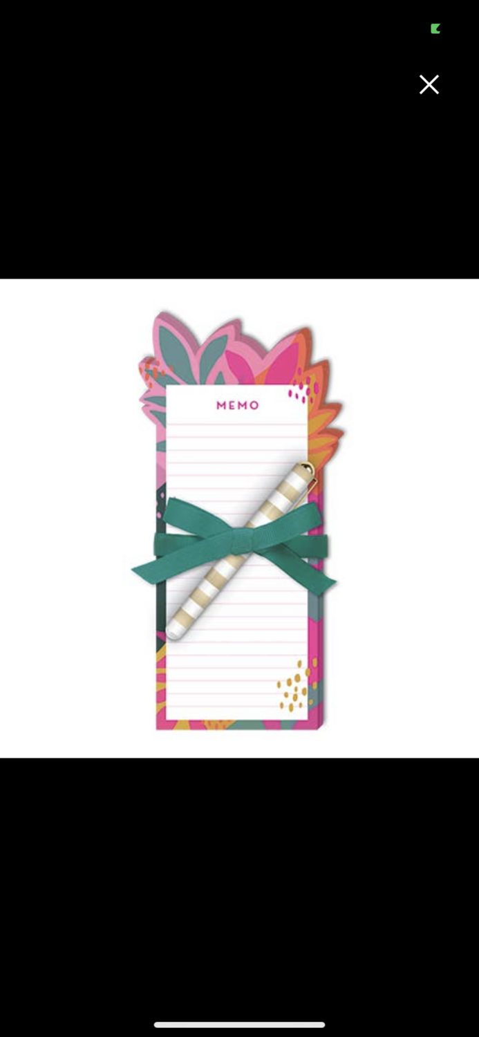 Diecut Notepad with pen-Leaves