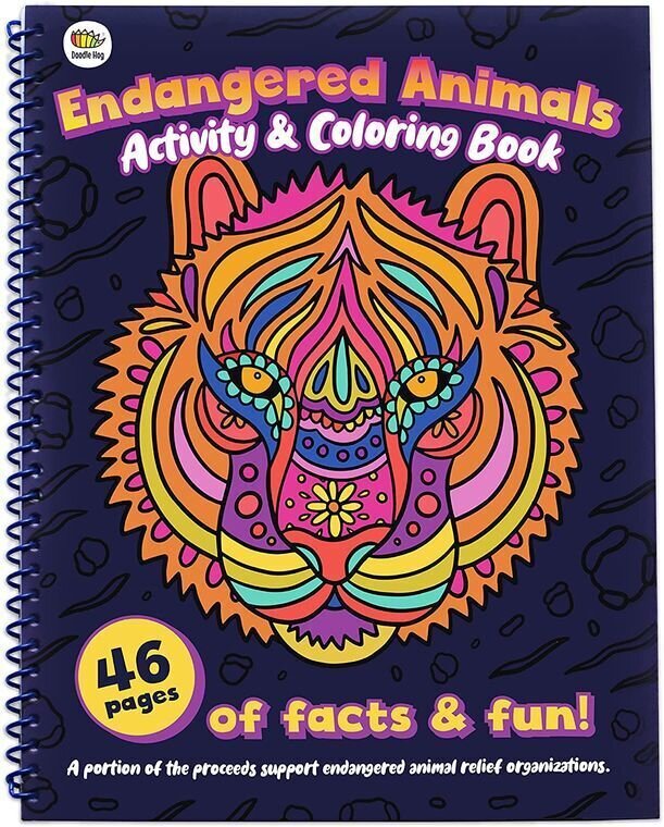 Endangered Animals Activity and Coloring Book