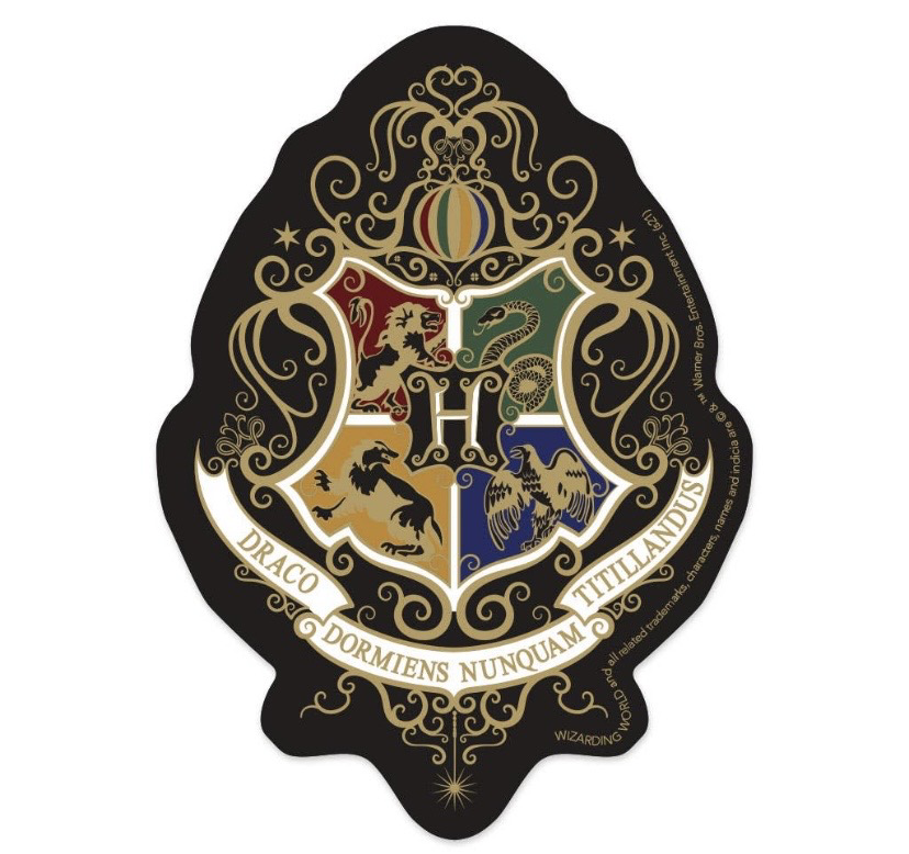 HP Knockturn Hogwarts Crest Vinyl Sticker