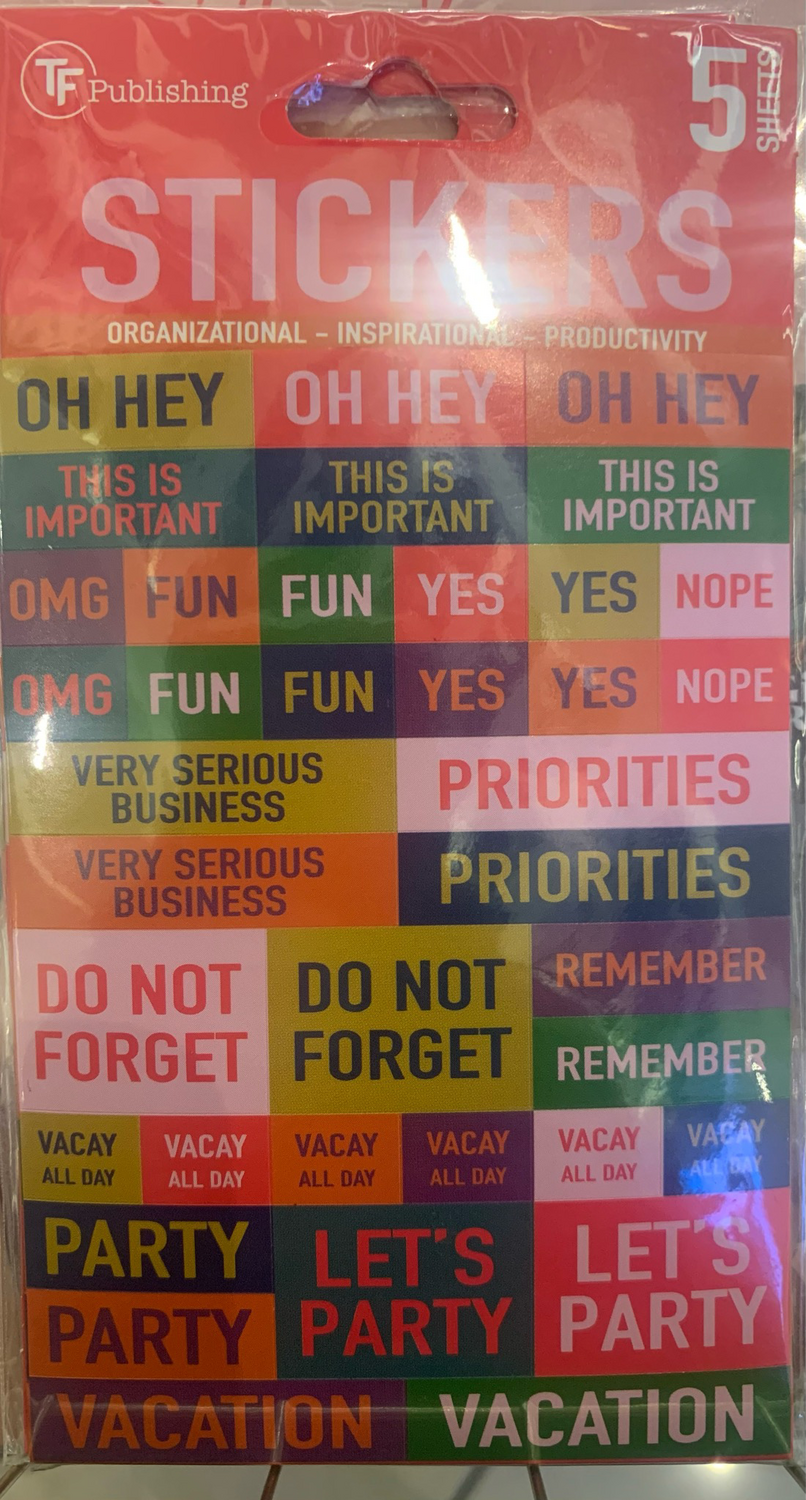 In Any Event Planning Stickers