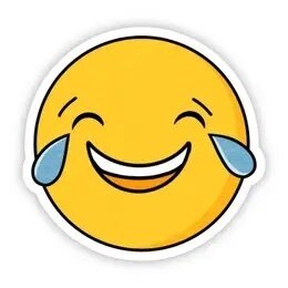 Laughing Crying Sticker
