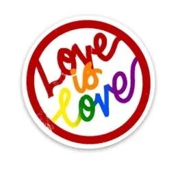 Love is Love Circle Sticker