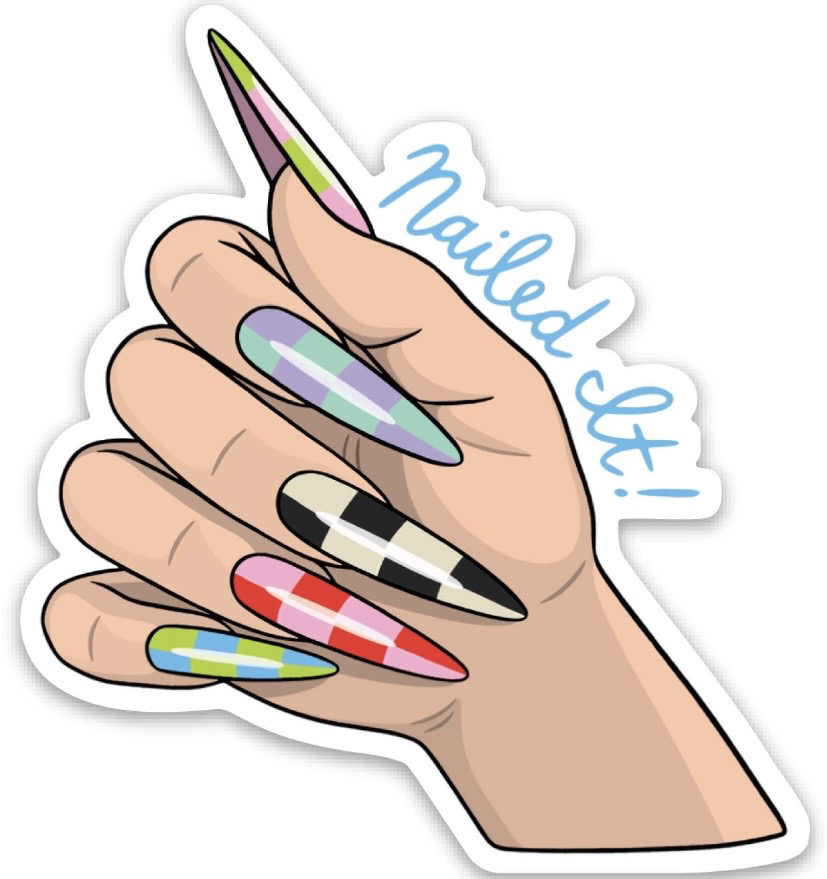 Nailed It Die Cut Sticker