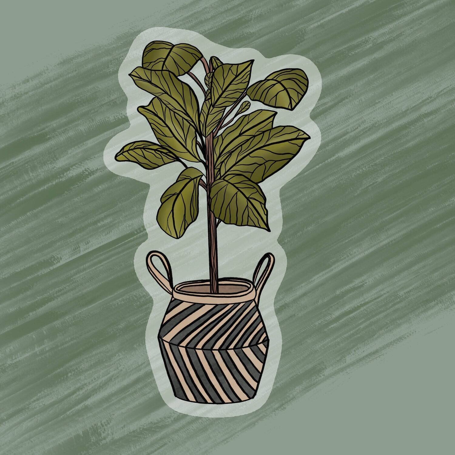 Potted Indoor Tree  sticker