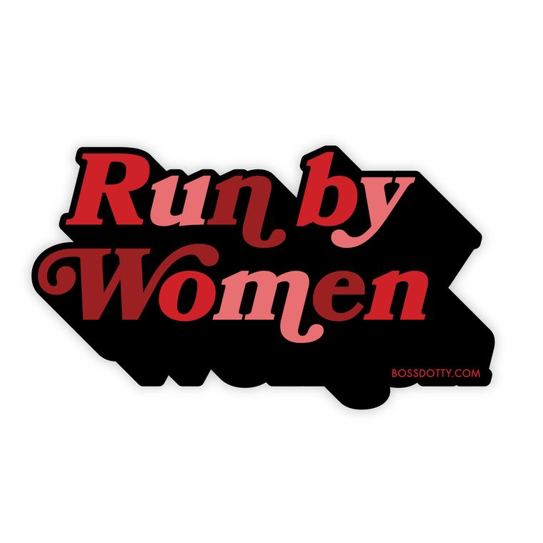 Run By Women Vinyl Sticker