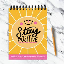 Stay Positive Spiral Puzzle Book