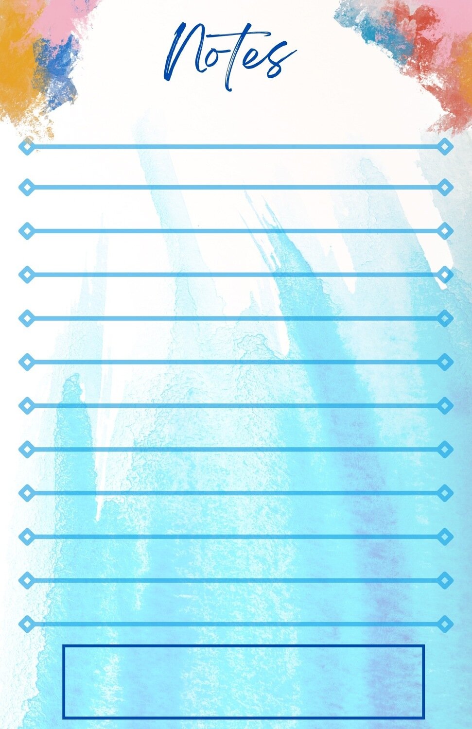 Watercolor Notepad