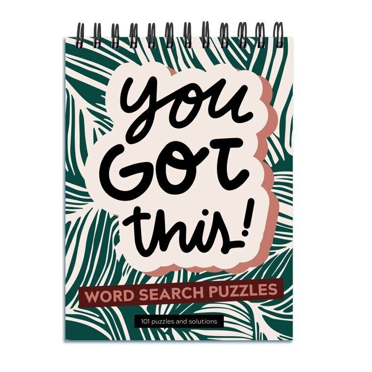 “You Got This” Word Search Spiral Puzzle Book
