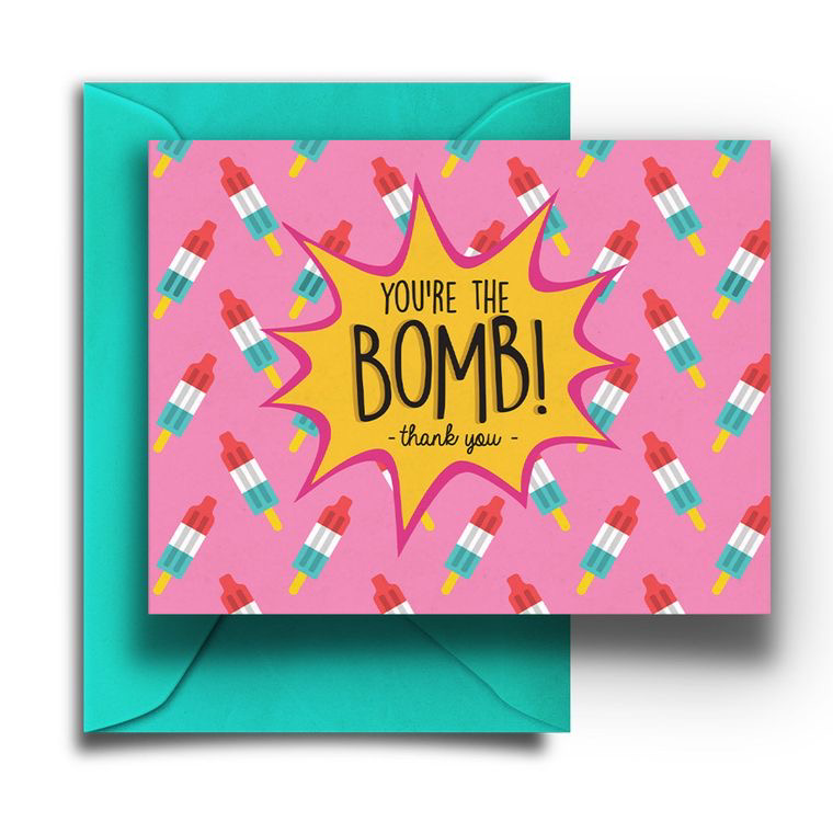 You're the Bomb Boxed Thank You Notes