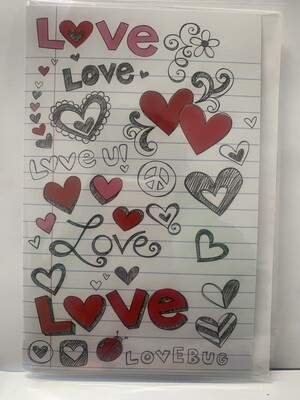 Love Scribbles Valentine's Day Card