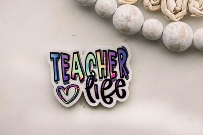 Teacher Life Vinyl Sticker