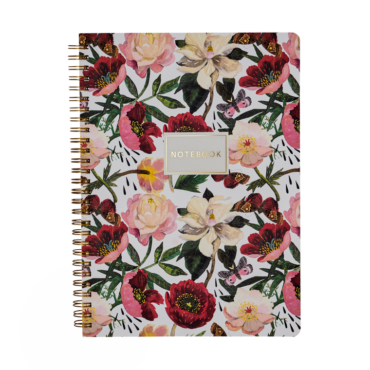 Spiral Peonies Notebook
