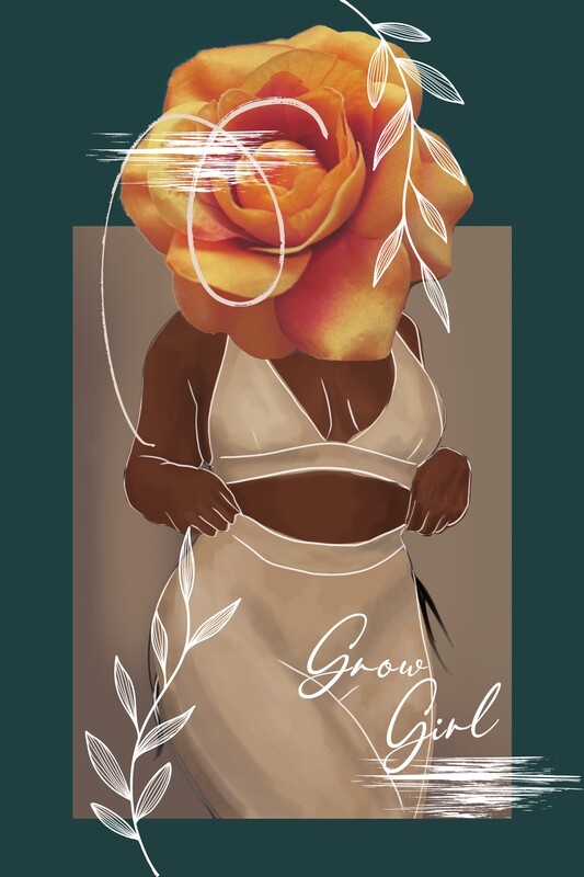 Grow Girl Notebook Journal