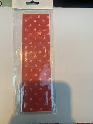Red and White Heart Bookmark