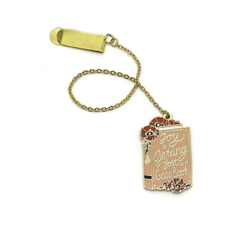 Floral Book enamel Bookmark