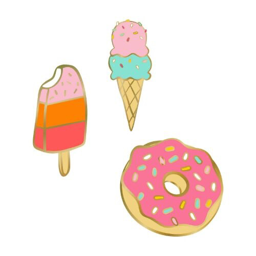 Ice Cream Cone Enamel Pin