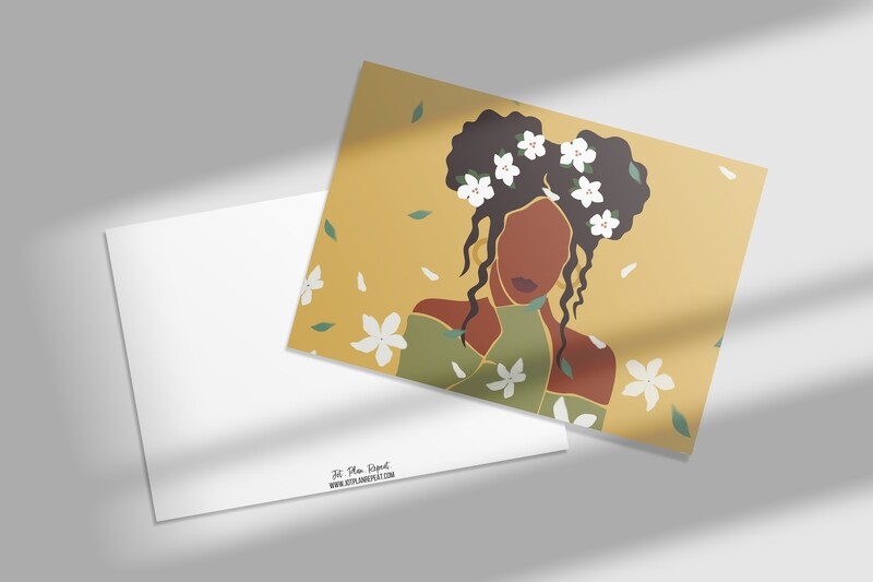 Floral Pom Pom Thank You Cards