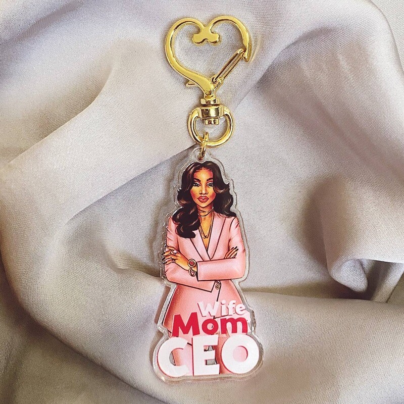 CEO Mom Keyring