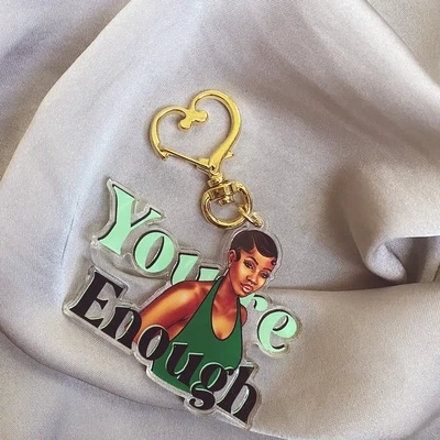 YOU ARE ENOUGH KEYCHAIN