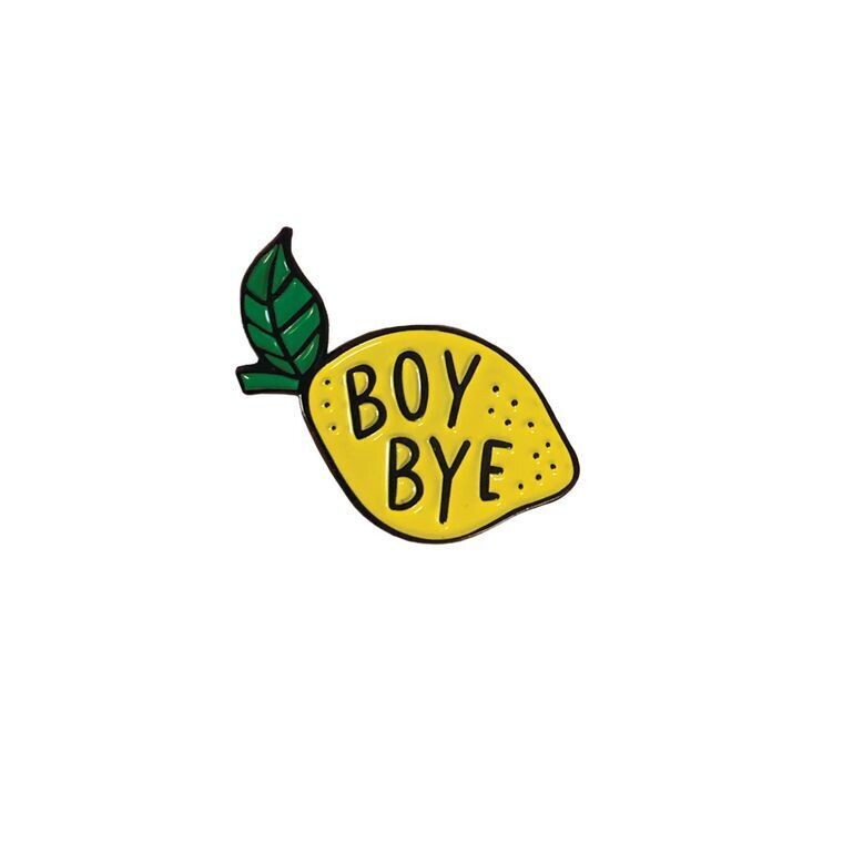 Boy Bye Lemon Enamel Pin