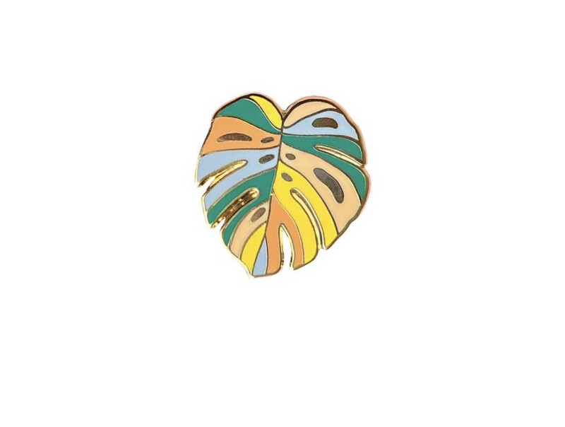 Monstera Enamel Pin