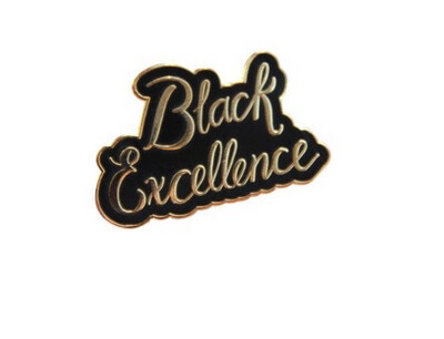 Black Excellence Enamel Pin