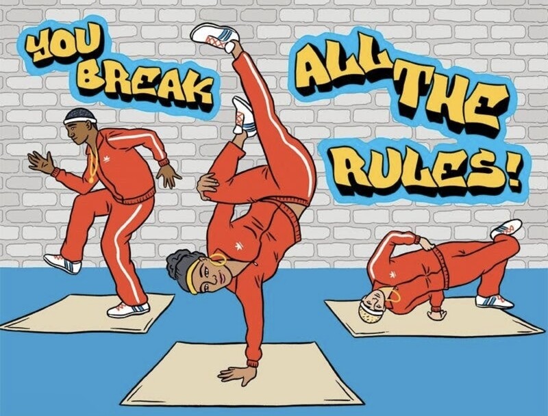 Break Dancing Birthday Card