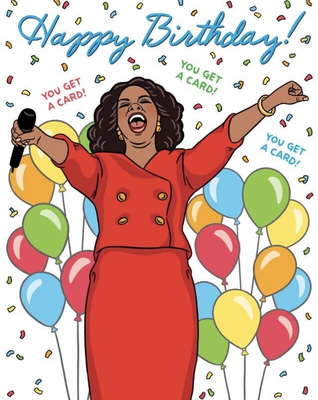 Oprah Greeting Card