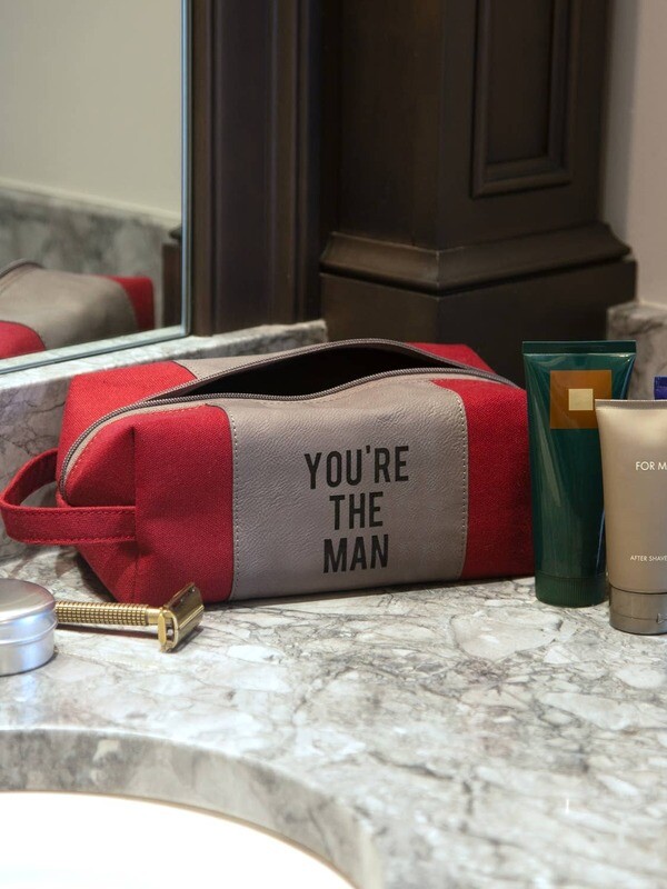 You&#39;re The Man- Canvas Toiletry  Bag