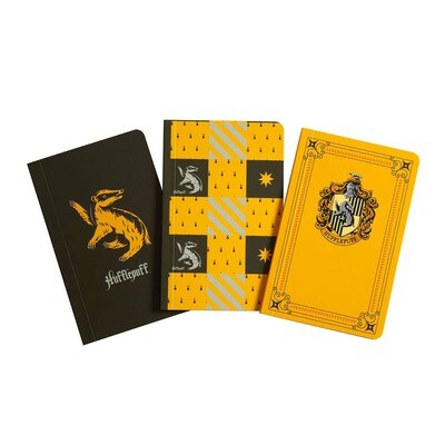 Harry Potter: Hufflepuff Pocket Notebook Collection (Set of 3